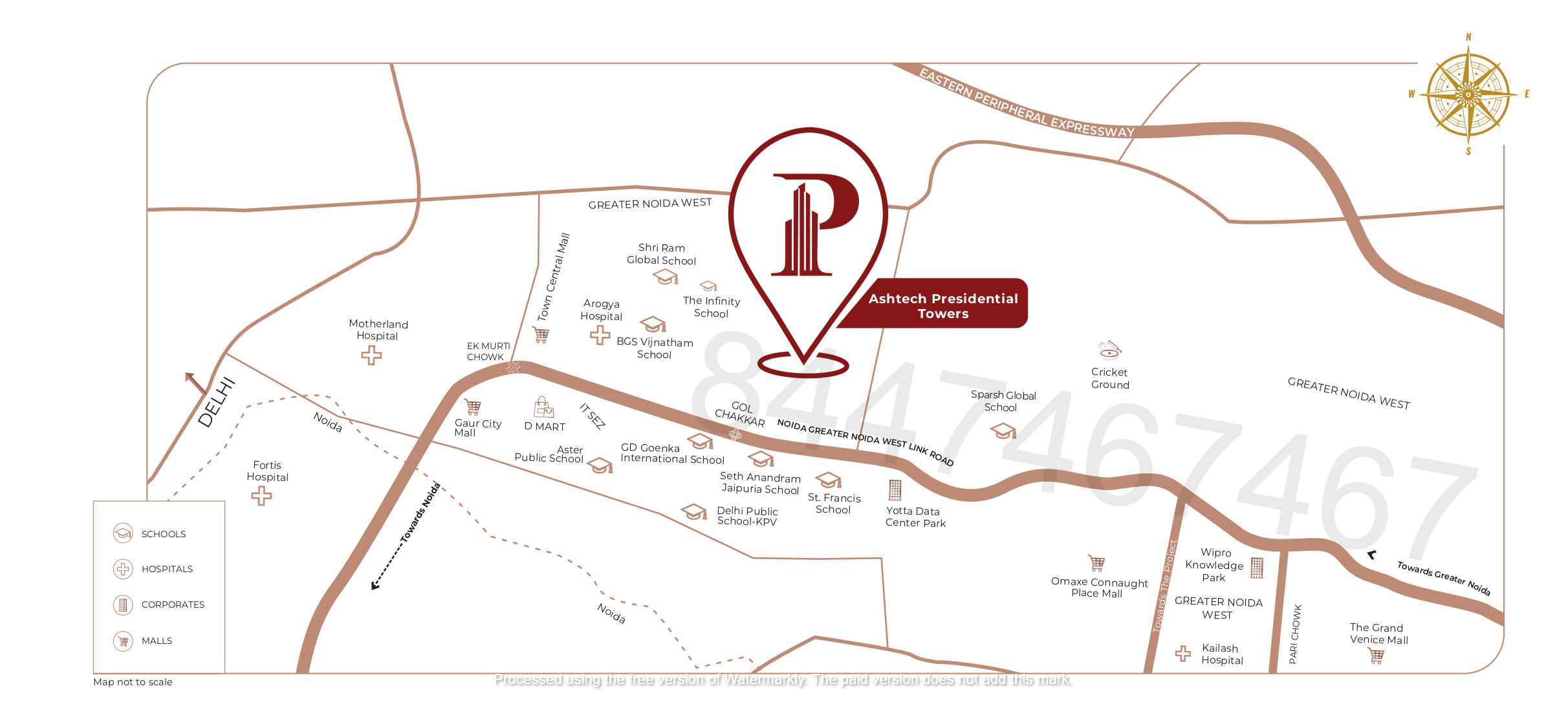 Ashtech Presidential Towers location